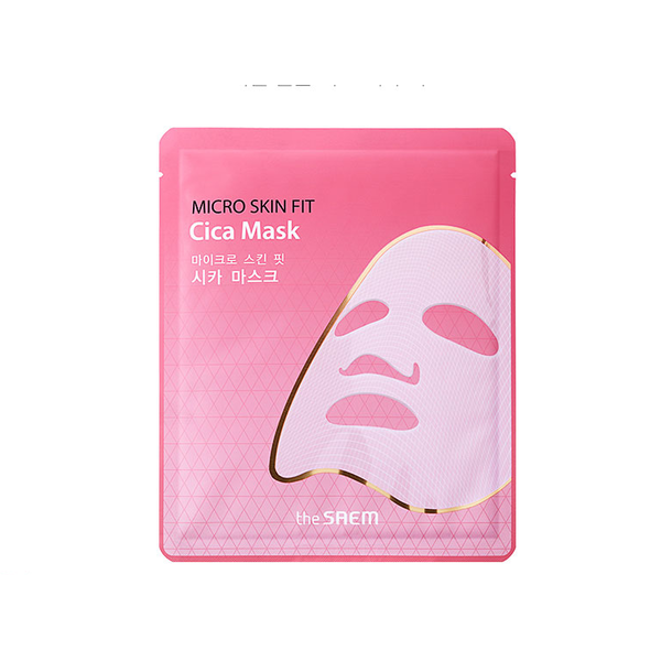 Маска с центеллой успокаивающая Micro Skin Fit Cica Mask, THE SAEM   27 г