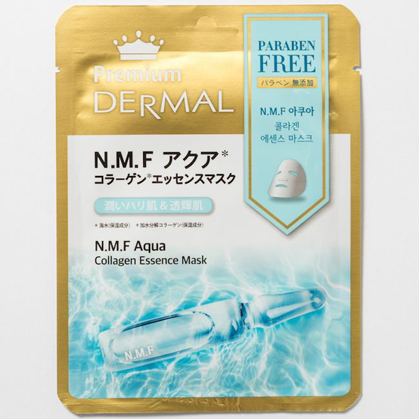 Косметическая маска с коллагеном и морской водой Premium NMF Aqua Collagen Essence Mask, DERMAL   25 г