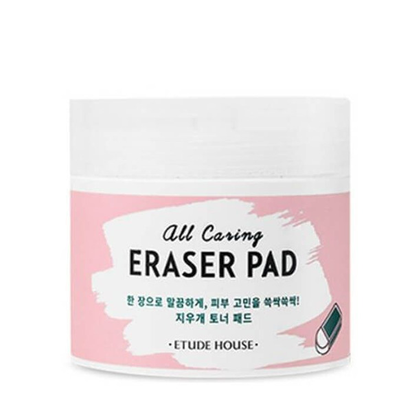 Мягкие очищающие диски для лица с тонером All Caring Eraser Pad, ETUDE HOUSE   60 шт