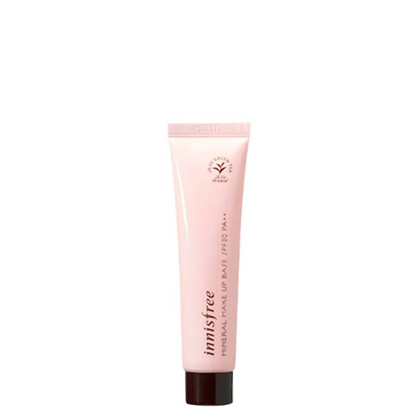 Минеральная корректирующая база-праймер под макияж Mineral Make Up Base Peachy Peach SPF30/PA++ (персик), INNISFREE   40 мл