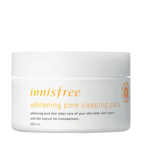 Осветляющая ночная маска для лица с витамином С Whitening Pore Sleeping Pack, INNISFREE   100 мл