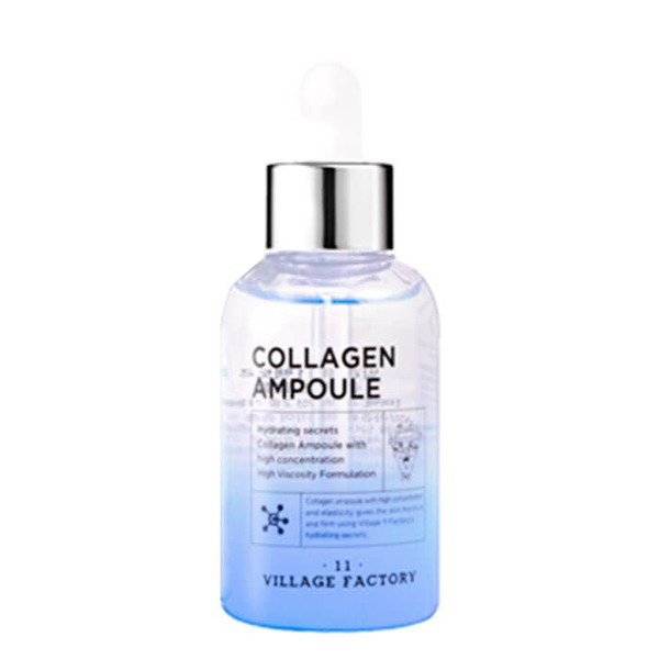 Увлажняющая сыворотка для лица с коллагеном Collagen Ampoule, VILLAGE 11 FACTORY   50 мл