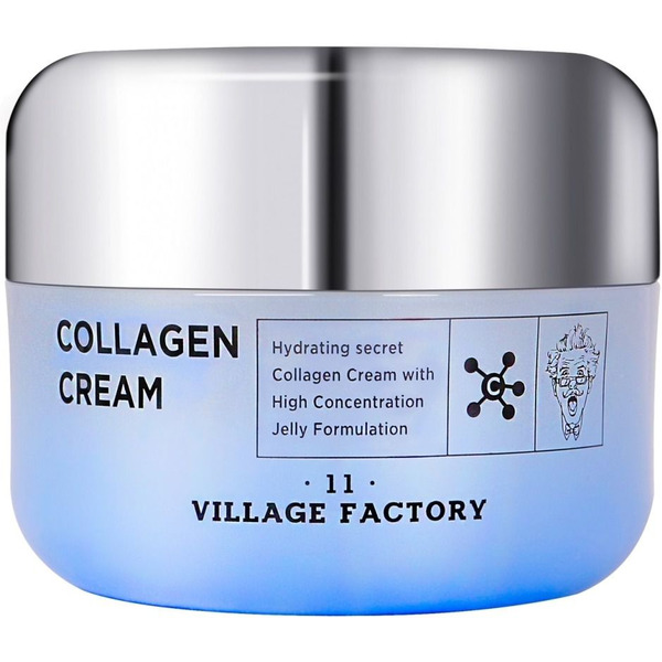 Увлажняющий гель-крем для лица с гидролизованным коллагеном Collagen Cream, VILLAGE 11 FACTORY   50 мл