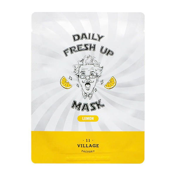 Осветляющая тканевая маска для лица с экстрактом лимона Daily Fresh up Mask Lemon, VILLAGE 11 FACTORY   20 мл