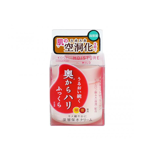 Увлажняющий нежный крем для лица с коллагеном и гиалуроновой кислотой Moisture Mild White, KOSE COSMEPORT  60 г