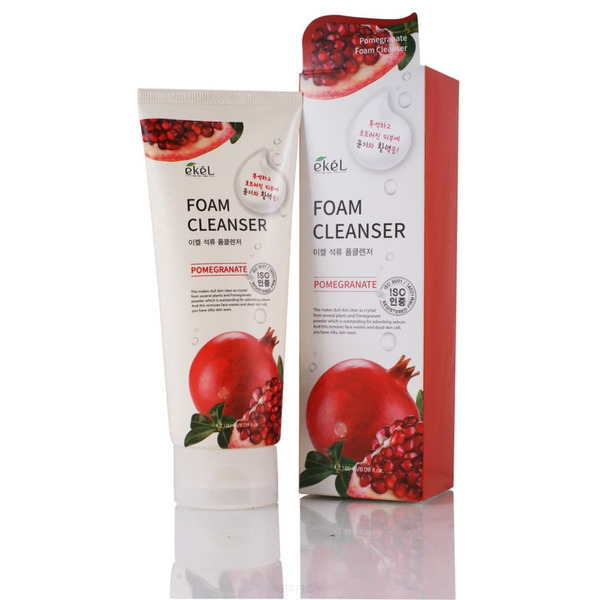 Пенка для умывания с экстрактом граната Pomegranate Foam Cleanser, EKEL   180 мл