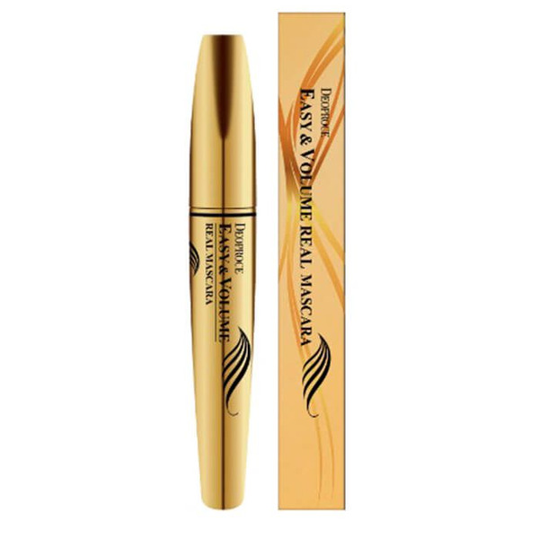 Тушь с экстрактом чёрной икры для придания объёма ресницам Easy & Volume Real Mascara, DEOPROCE   8 мл