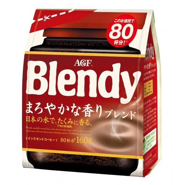 Японский кофе Blendy (растворимый, средней крепости), AGF 160 г (мягкая упаковка)