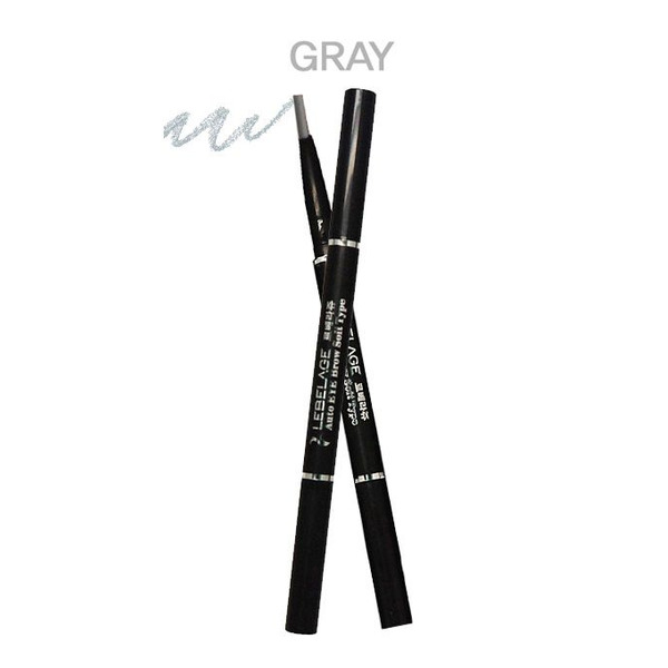 Механический карандаш для бровей с щеточкой Auto Eye Brow Soft Type Gray (серый), LEBELAGE   6 г
