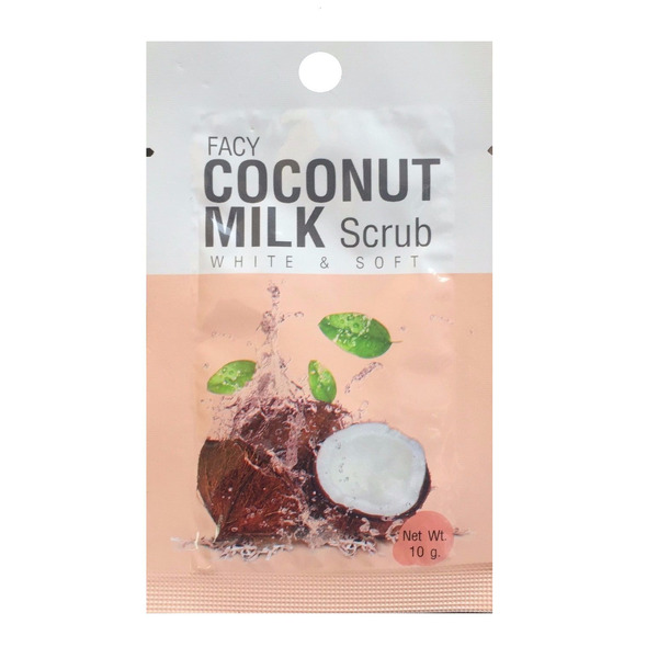 Скраб для лица с кокосовым молоком Coconut Milk Scrub White & Soft, FACY  10 г