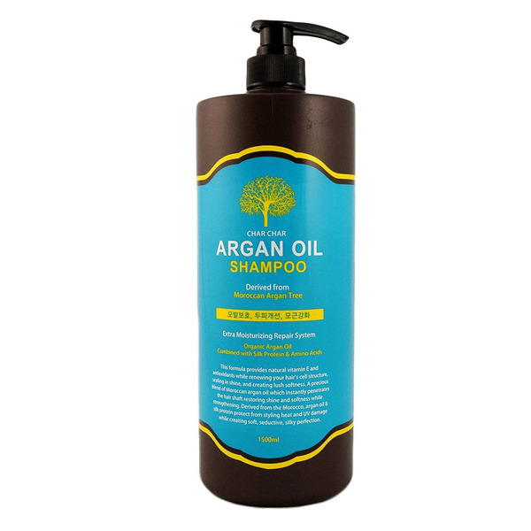 Увлажняющий шампунь для волос с аргановым маслом Char Char Argan Oil Shampoo, EVAS COSMETIC   1500 мл
