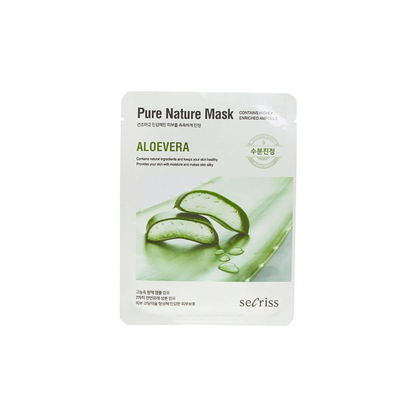 Маска для лица тканевая успокаивающая Secriss Pure Nature Mask Pack Aloevera, ANSKIN   25 мл