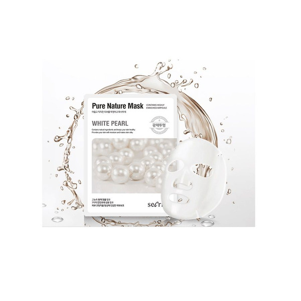Маска для лица тканевая осветляющая Secriss Pure Nature Mask Pack White Pearl, ANSKIN   25 мл