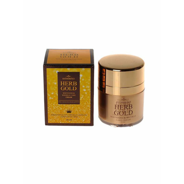 Крем для лица омолаживающий Estheroce Herb Gold Whitening & Wrinkle Care Cream, DEOPROCE   50 мл