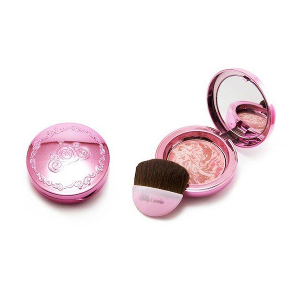 Румяна мраморные запечённые Marbling Blusher Lovely Pink, LIOELE   12 г