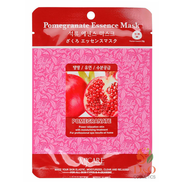 Маска для лица тканевая Гранат Pomegranate Essence Mask, MIJIN   25 г