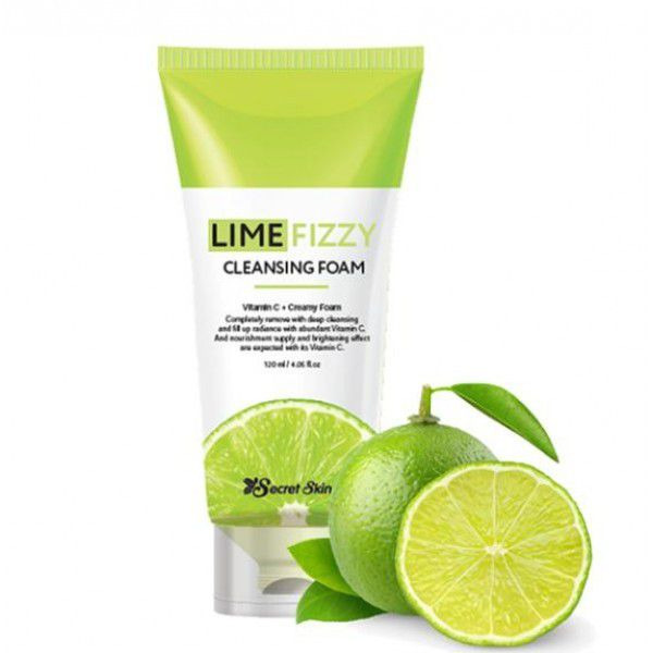 Пенка для умывания Lime Fizzy Cleansing Foam, SECRET SKIN   120 мл