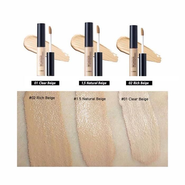 Консилер для макияжа Cover Perfection Tip Concealer, тон 01 Clear Beige, THE SAEM   1 мл (миниатюра)