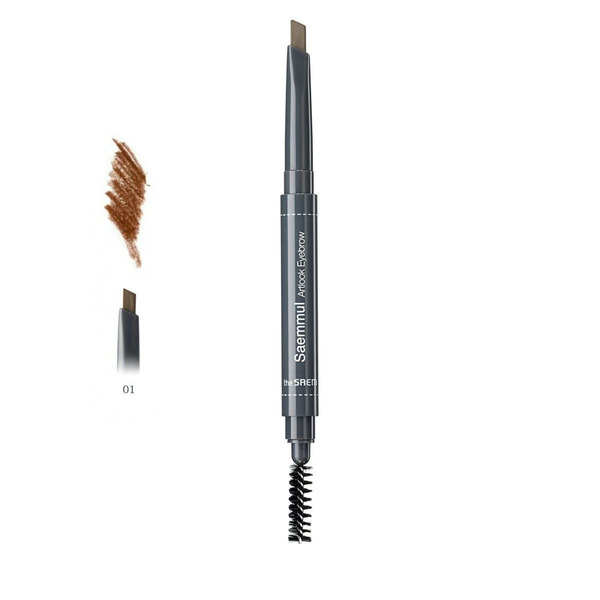 Карандаш для бровей Saemmul Artlook Eyebrow, оттенок 01 Brown, THE SAEM   0,2 г