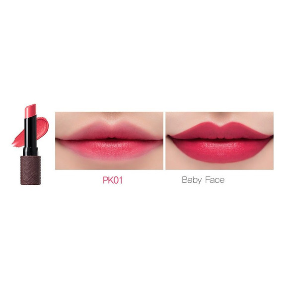 Помада для губ матовая Kissholic Lipstick Extreme Matte, оттенок PK01 Baby Face, THE SAEM   3,8 г