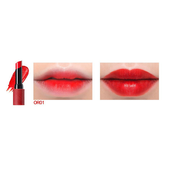 Помада для губ полуматовая Kissholic Lipstick Semi Matte, оттенок OR01 Dangerous, THE SAEM   4,1 г