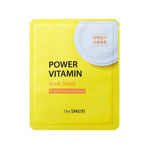 Маска тканевая с витаминами Power Vitamin Mask Sheet, THE SAEM   28 г