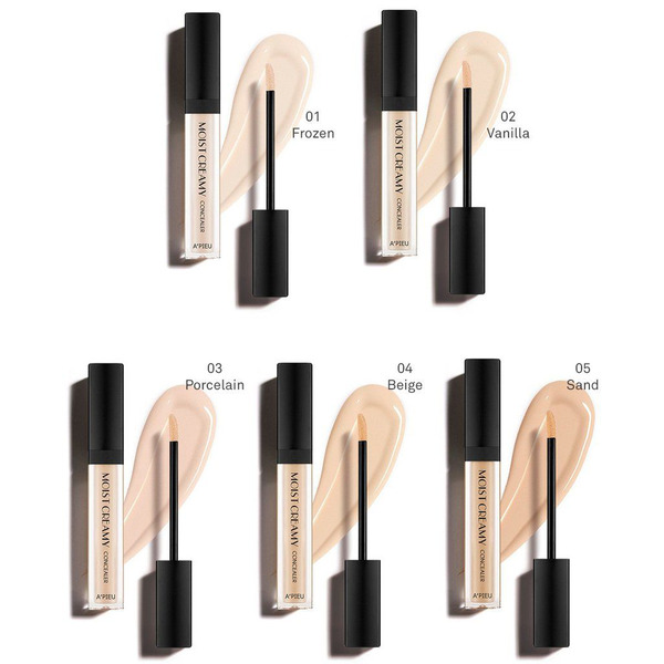 Увлажняющий кремовый консилер Moist Creamy Concealer SPF30/PA++ (№2 Vanilla), APIEU   7 мл