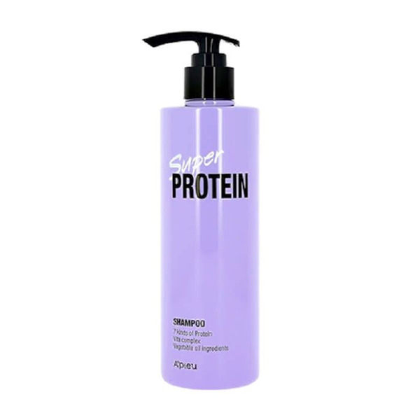 Восстанавливающий шампунь для тонких и слабых волос с протеинами Super Protein Shampoo, APIEU   490 мл