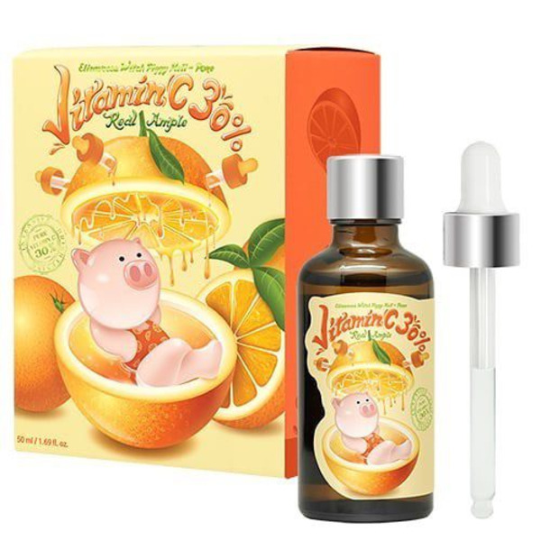 Концентрированная сыворотка с витамином С Witch Piggy Hell-Pore Vitamin C Real Ample, ELIZAVECCA   50 мл