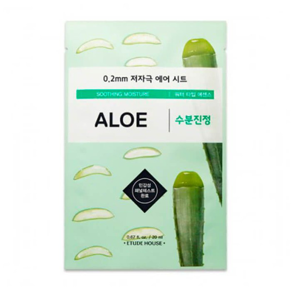 Маска тканевая с экстрактом алоэ 0.2 Therapy Air Mask Aloe, ETUDE HOUSE   20 мл
