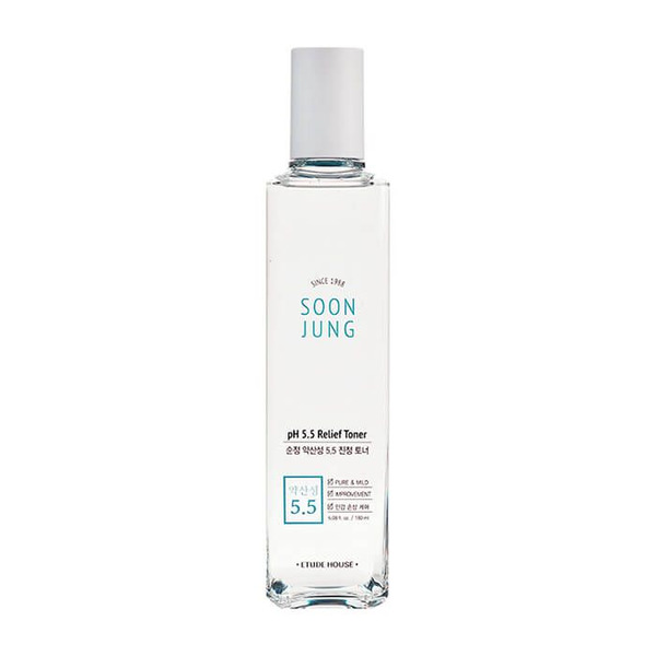 Регенерирующий тонер Soon Jung pH 5.5 Relief Toner, ETUDE HOUSE   180 мл