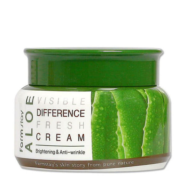 Освежающий крем с экстрактом алоэ Aloe Visible Difference Fresh Cream, FARMSTAY   100 г