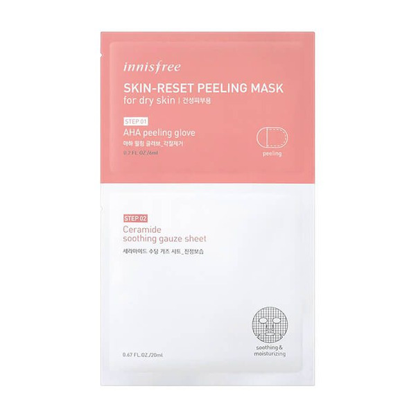 Пилинг-маска для сухой кожи Skin-Reset Peeling Mask For Dry Skin, INNISFREE   6 мл/20 мл