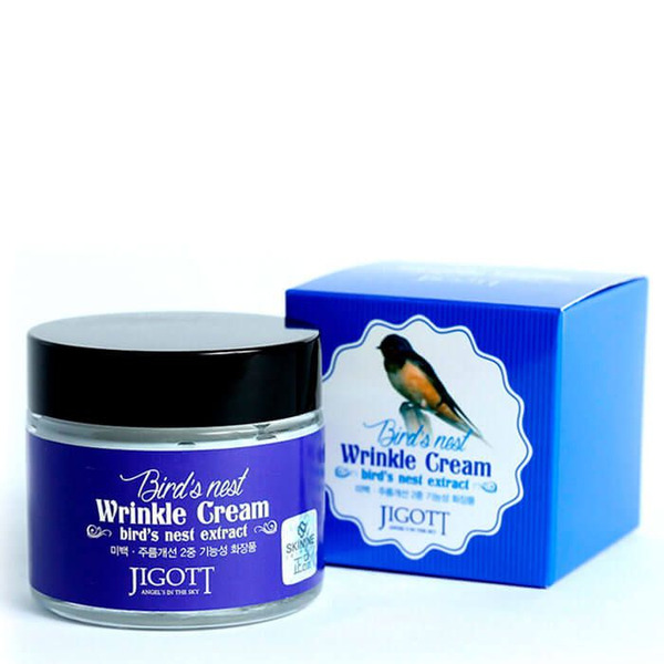 Антивозрастной крем с экстрактом ласточкиного гнезда Birds Nest Wrinkle Cream, JIGOTT   70 мл