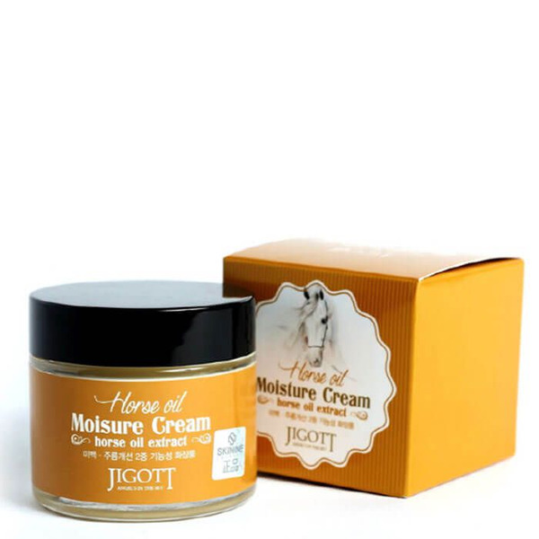 Увлажняющий крем с лошадиным маслом Horse Oil Moisture Cream, JIGOTT   70 мл