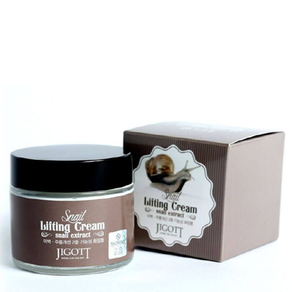 Лифтинг-крем для лица с муцином улитки Snail Lifting Cream, JIGOTT   70 мл