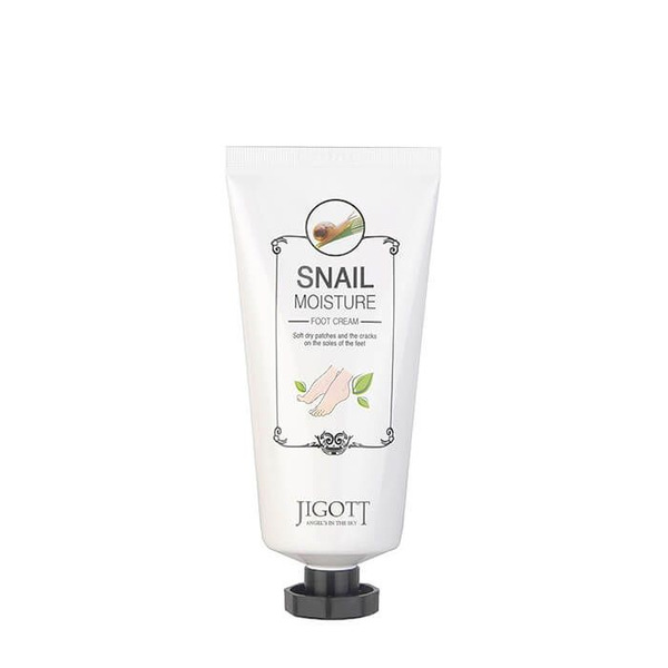 Увлажняющий крем для ног с улиточным муцином Snail Moisture Foot Cream, JIGOTT   100 мл