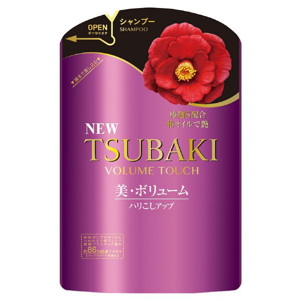Шампунь для волос для придания объема с маслом камелии (мэу) Tsubaki Volume Touch, SHISEIDO  345 мл.