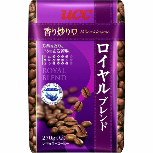 Кофе в зернах, Kaori Irim Ame Royal Blend, UCC  (мягкая упаковка) 270 г
