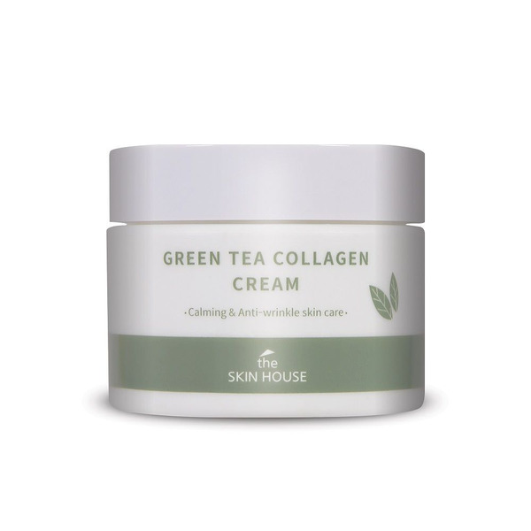 Успокаивающий крем на основе коллагена и экстракта зелёного чая Green Tea Collagen Cream, THE SKIN HOUSE   50 мл