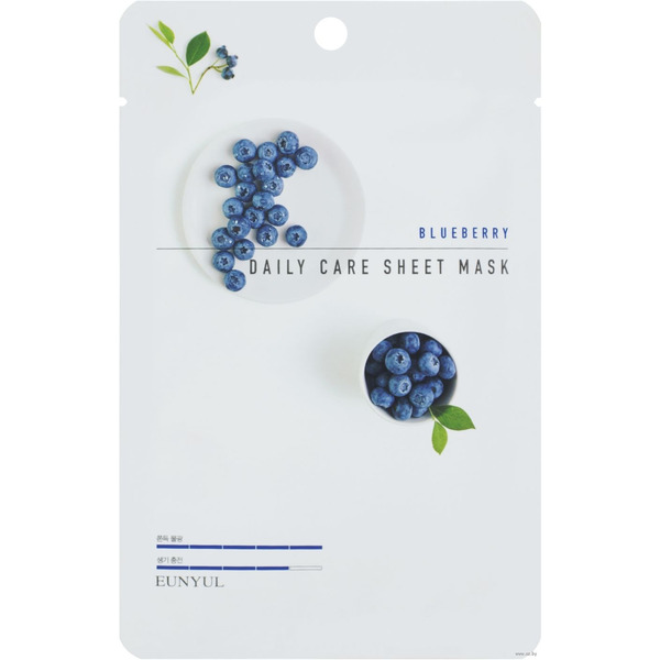 Тканевая маска для лица с экстрактом черники Blueberry Daily Care Sheet Mask, EUNYUL   22 г