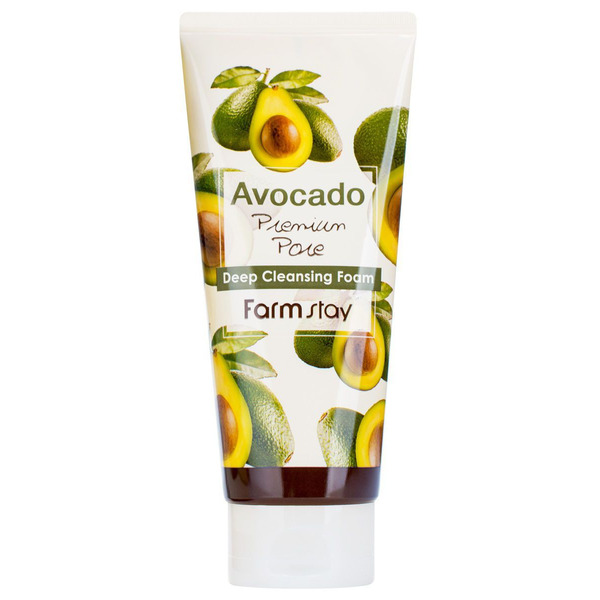 Очищающая пенка с экстрактом авокадо Avocado Deep Cleansing Foam, FARMSTAY   180 мл