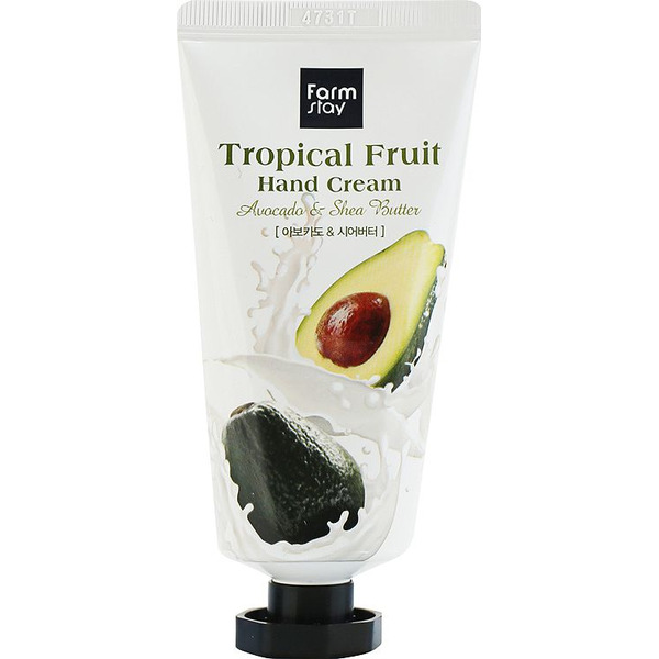 Крем для рук с авокадо и маслом ши Tropical Fruit Hand Cream Avocado, FARMSTAY   50 мл