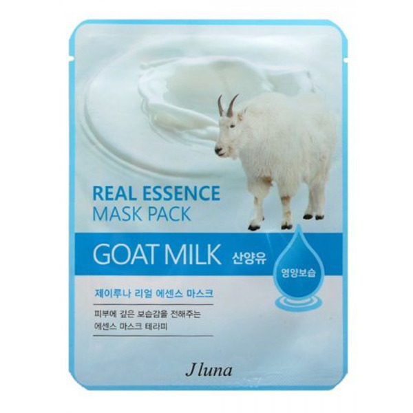 Тканевая маска экстрактом козьего молока Real Essence Mask Pack Goat Milk, JLUNA   25 мл