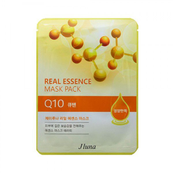 Тканевая маска с коэнзимом Q10 Real Essence Mask Q10, JLUNA   25 мл