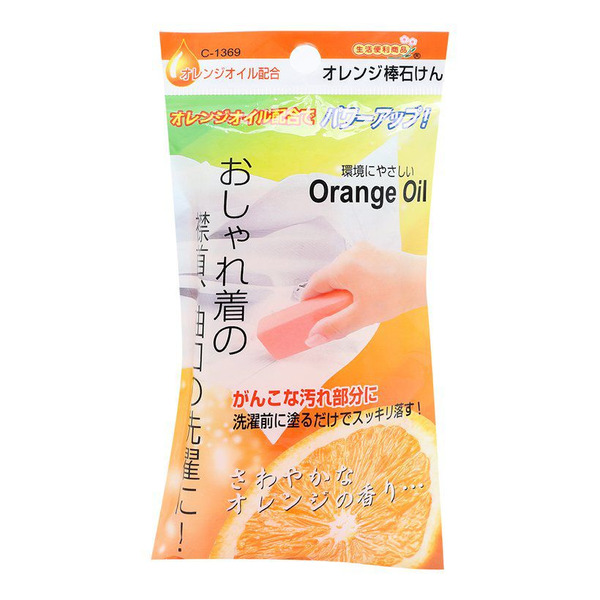 Мыло для застирывания трудновыводимых пятен с апельсиновым маслом, SANADA SEIKO 100 гр