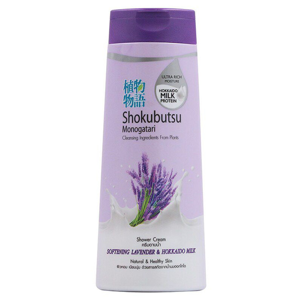 Крем-гель для душа  Лаванда и молочко  Хоккайдо смягчающий Shokubutsu, LION   200 мл