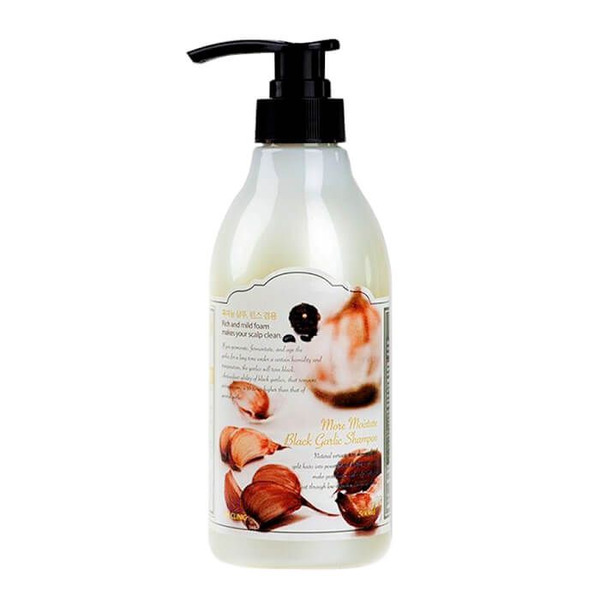 Шампунь для волос с экстрактом черного чеснока More Moisture Black Garlic Shampoo, 3W CLINIC   500 мл