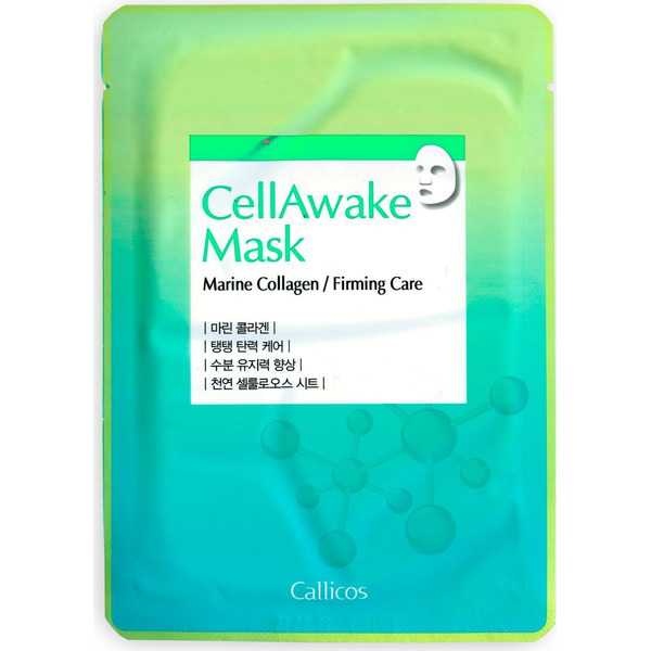Питательная тканевая маска для лица с морским коллагеном CellAwake Marine Collagen, CALLICOS   25 г