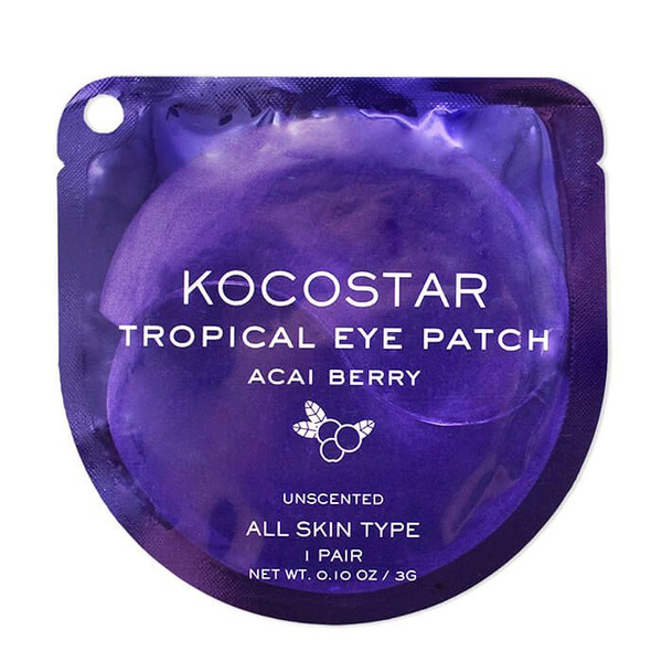 Гидрогелевые патчи для глаз с ягодами асаи Tropical Eye Patch Acai Berry, KOCOSTAR   2 шт